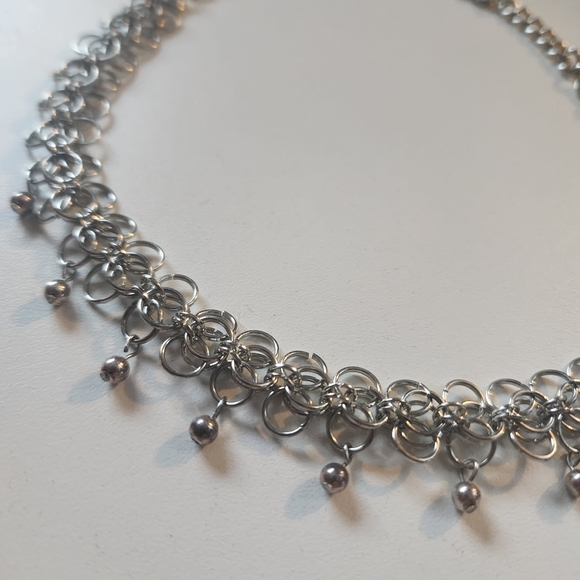 Chainmail Jester Choker Necklace - Picture 4 of 4